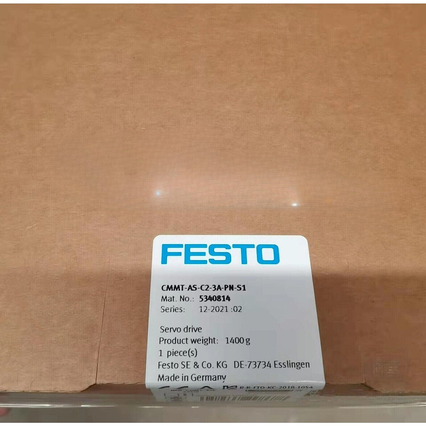 FESTO CMMT-AS-C2-3A-PN-S1 Servo Drive, Industrial Automation Part