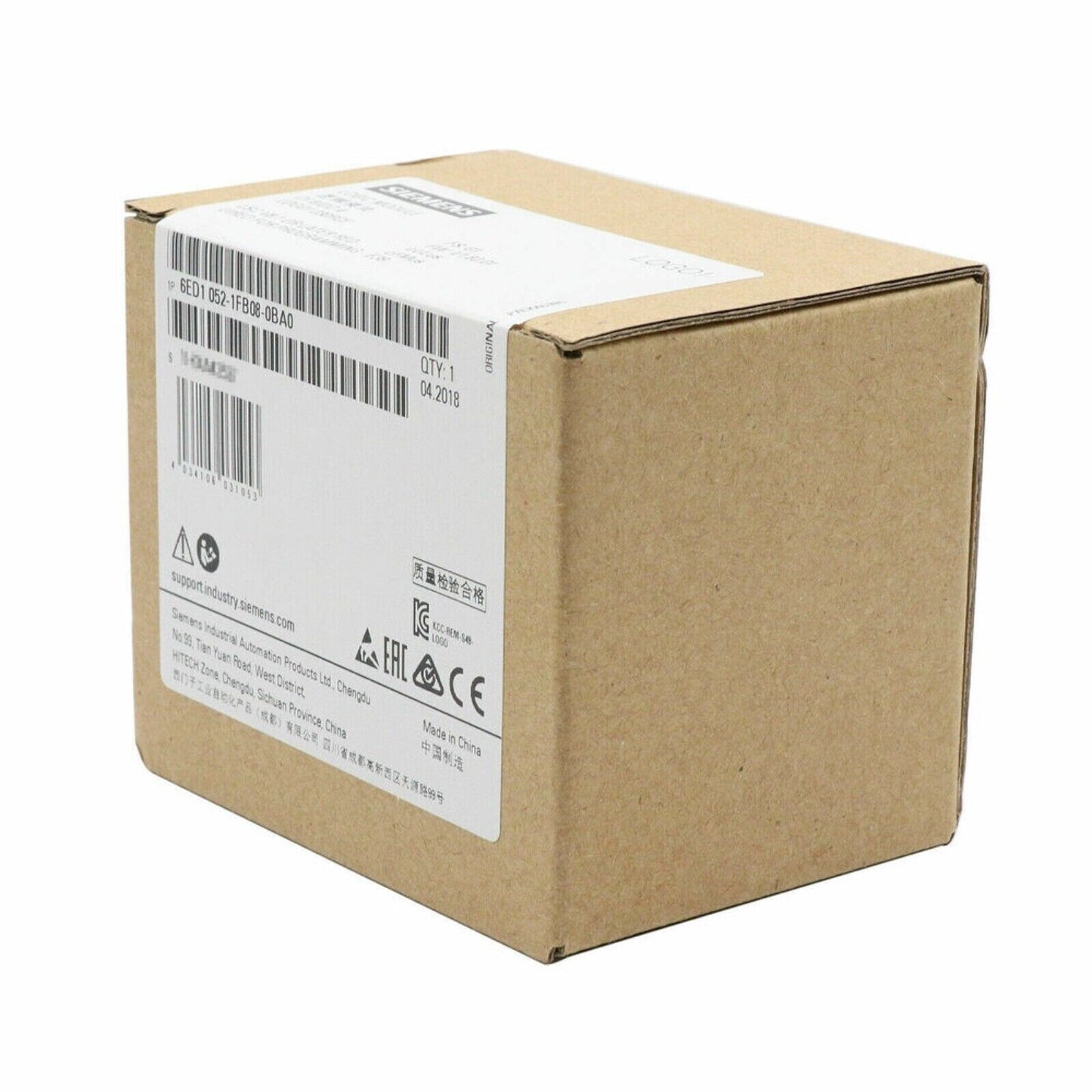 Siemens LOGO! 6ED1052-1FB08-0BA1 Logic Module packaging, industrial automation part, Made in China