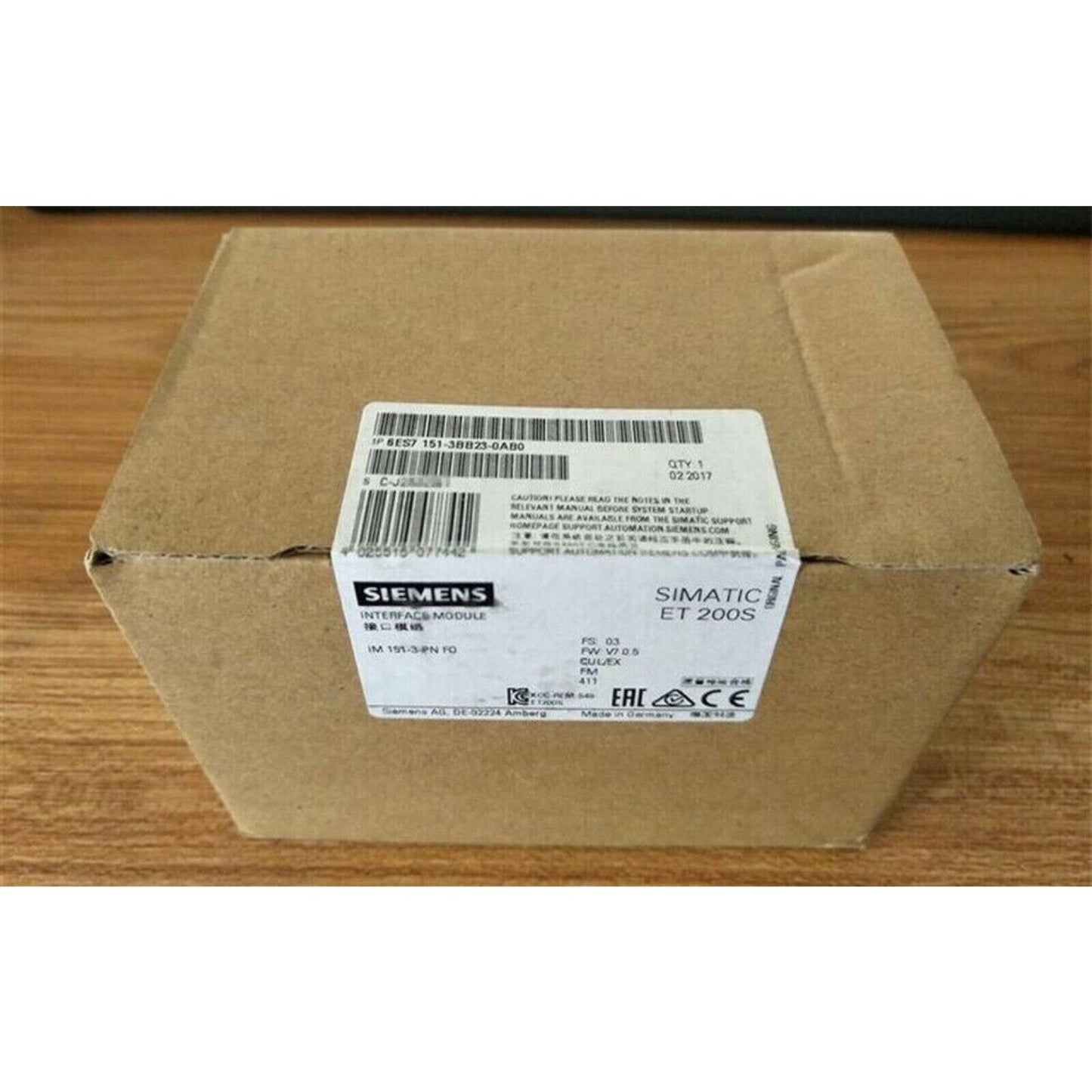 Siemens SIMATIC ET 200S Interface Module IM 151-3-PN FO in box, industrial automation part