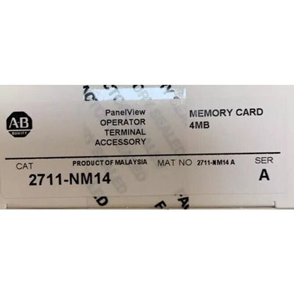 Allen-Bradley 2711-NM14 PanelView operator terminal accessory memory card 4MB