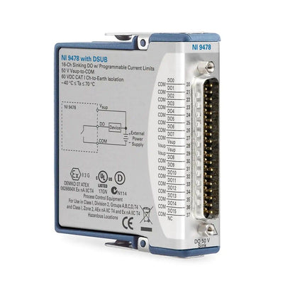National Instruments NI-9478 C Series Digital Module with DSUB, 16-Ch Sinking DO, industrial automation part