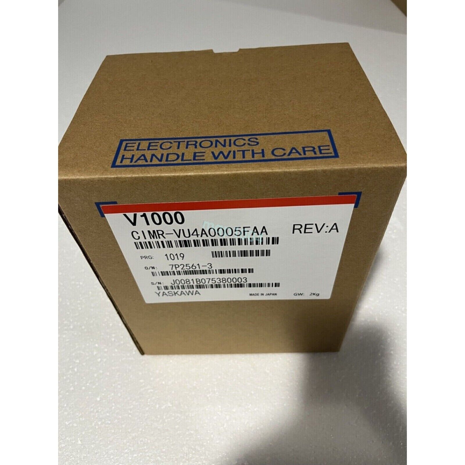 Yaskawa V1000 AC Drive, model CIMR-VU4A0005FAA, new in box. Industrial automation part for sale.