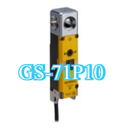 Keyence GS-71P10 sensor, brand new from Japan, with yellow and black casing and visible product number.
