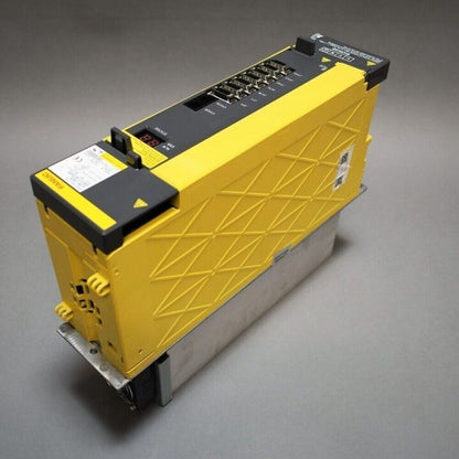 FANUC A06B-6152-H015#H580 Servo Drive, yellow and black with status display and ports