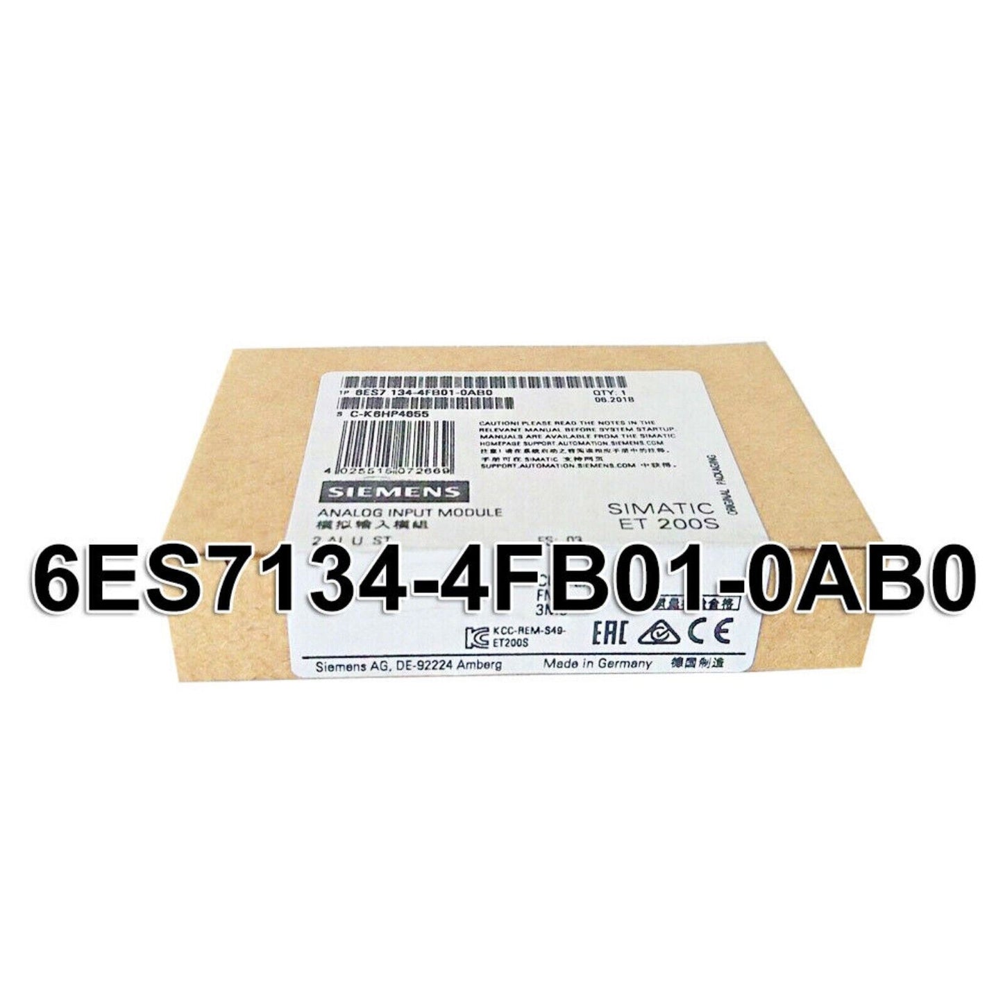 Industrial Communication | Siemens | 6ES7134-4FB01-0AB0 6ES7134-4FB01-0AB0 DP Electronics Module ET 200S