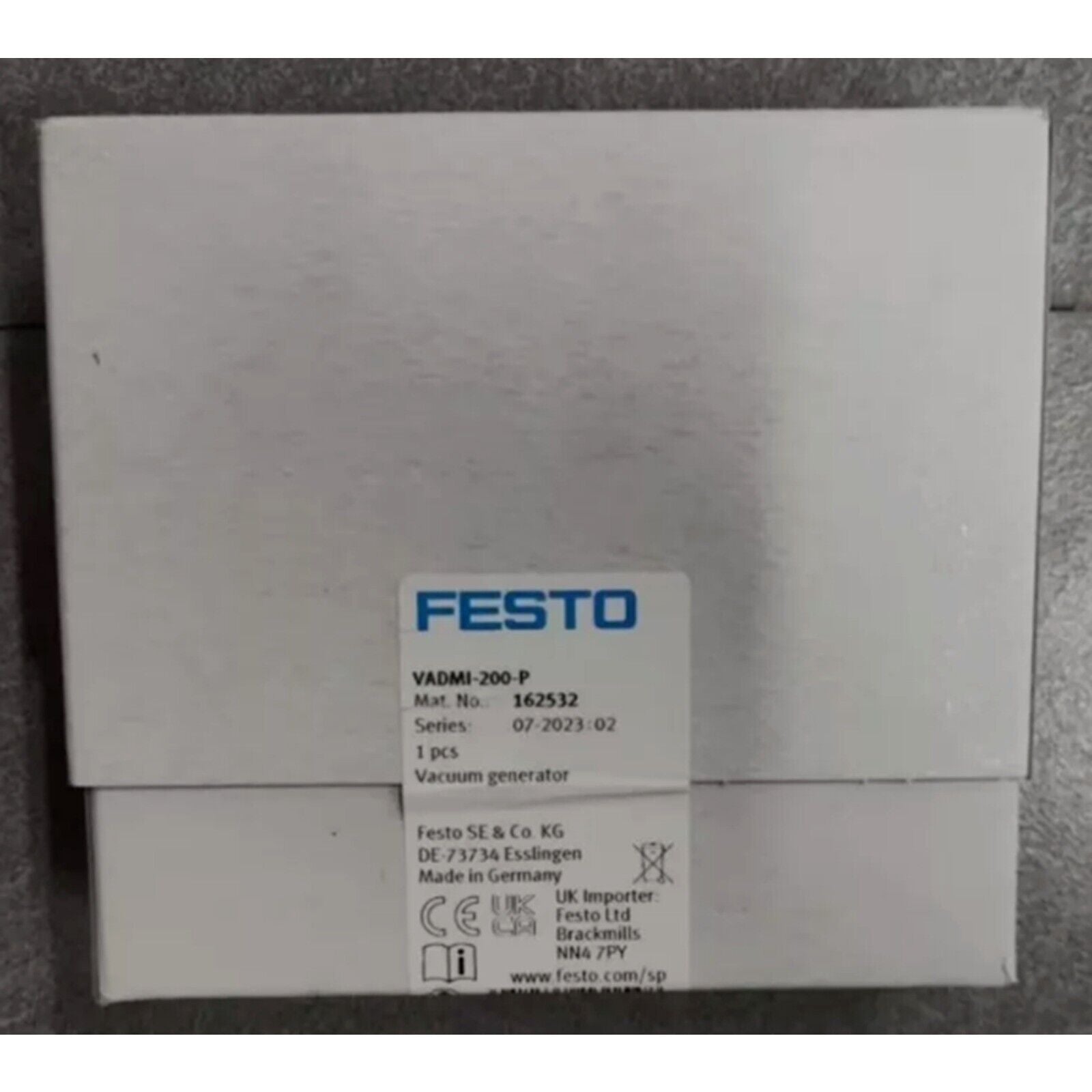 FESTO VADMI-200-P Vacuum Generator. Industrial automation part.