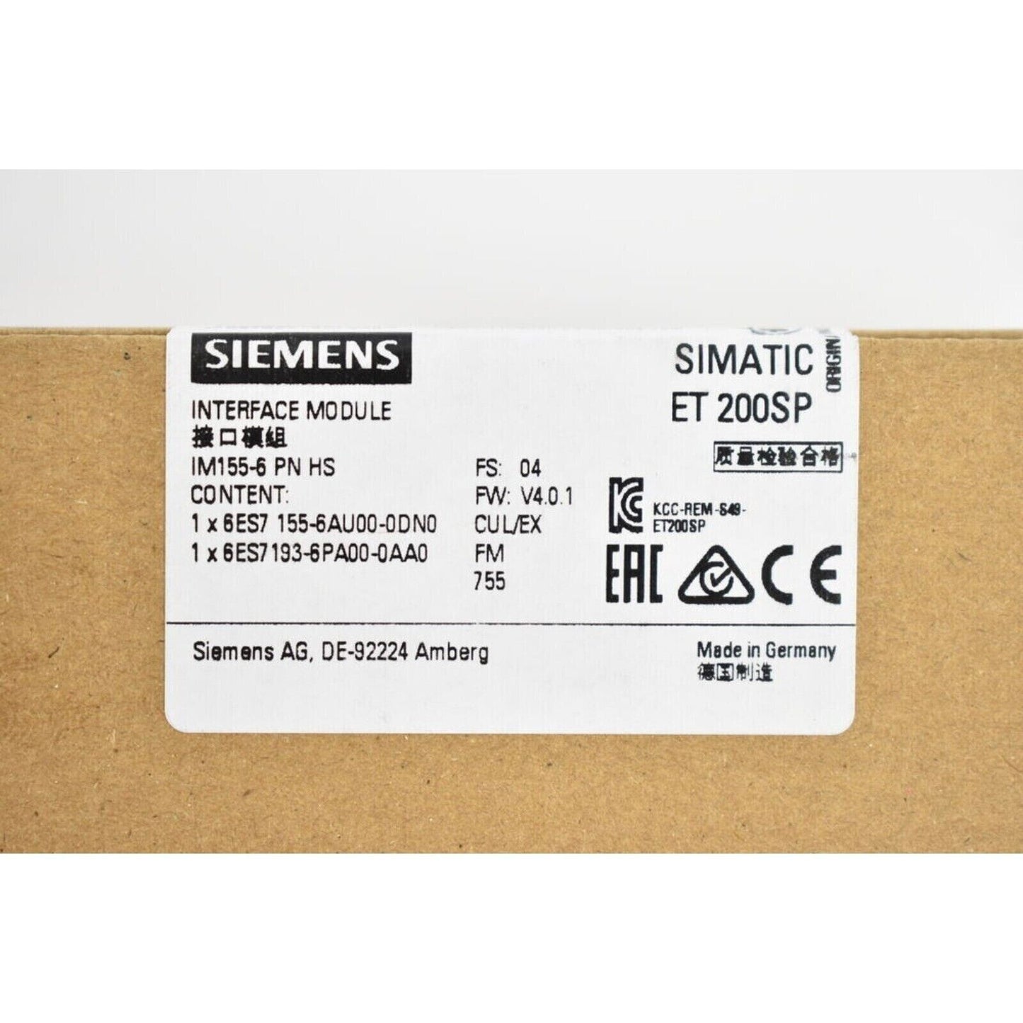 Industrial Communication | Siemens | 6ES7155-6AU00-0DN0 6ES7 155-6AU00-0DN0  ET 200SP Interface Module