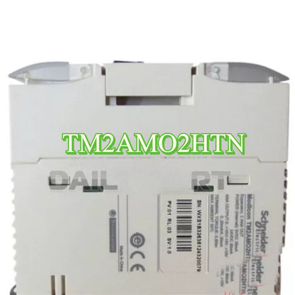 Schneider Electric TM2AMO2HTN PLC expansion module, new industrial automation part.