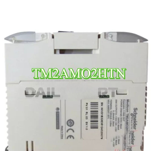 Schneider Electric TM2AMO2HTN PLC expansion module, new industrial automation part.