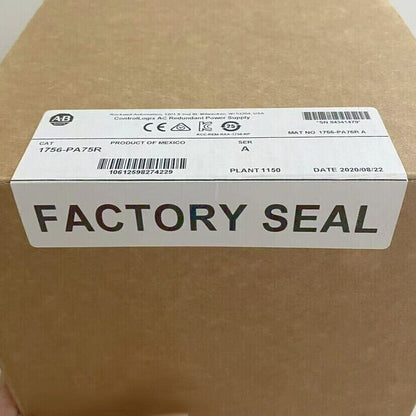Allen-Bradley 1756-PA75R ControlLogix AC Redundant Power Supply, Factory Sealed