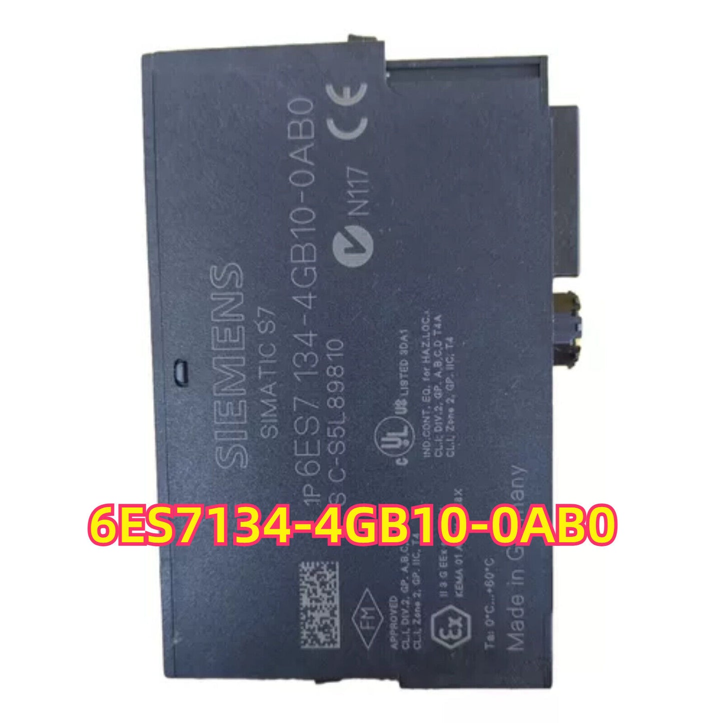 Siemens SIMATIC S7 6ES7 134-4GB10-0AB0 electronic module, industrial automation part, made in Germany