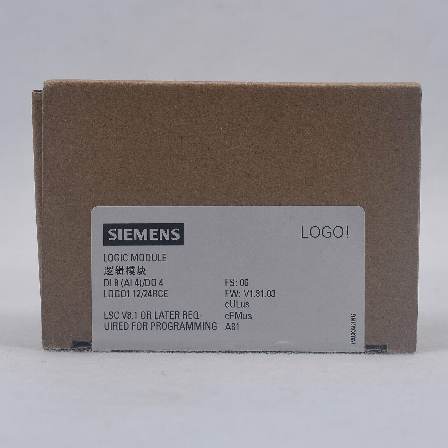 New Siemens 6ED1 052-1MD00-0BA8 6ED1052-1MD00-0BA8 LOGO 12/24RCE logic module