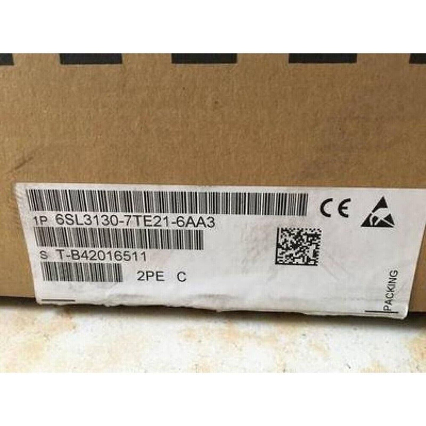 Siemens SINAMICS S120 Active Line Module label, 6SL3130-7TE21-6AA3 product detail, industrial automation parts