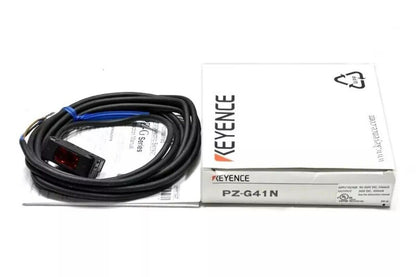 KEYENCE PZ-G41N photoelectric sensor with cable and box, industrial automation part
