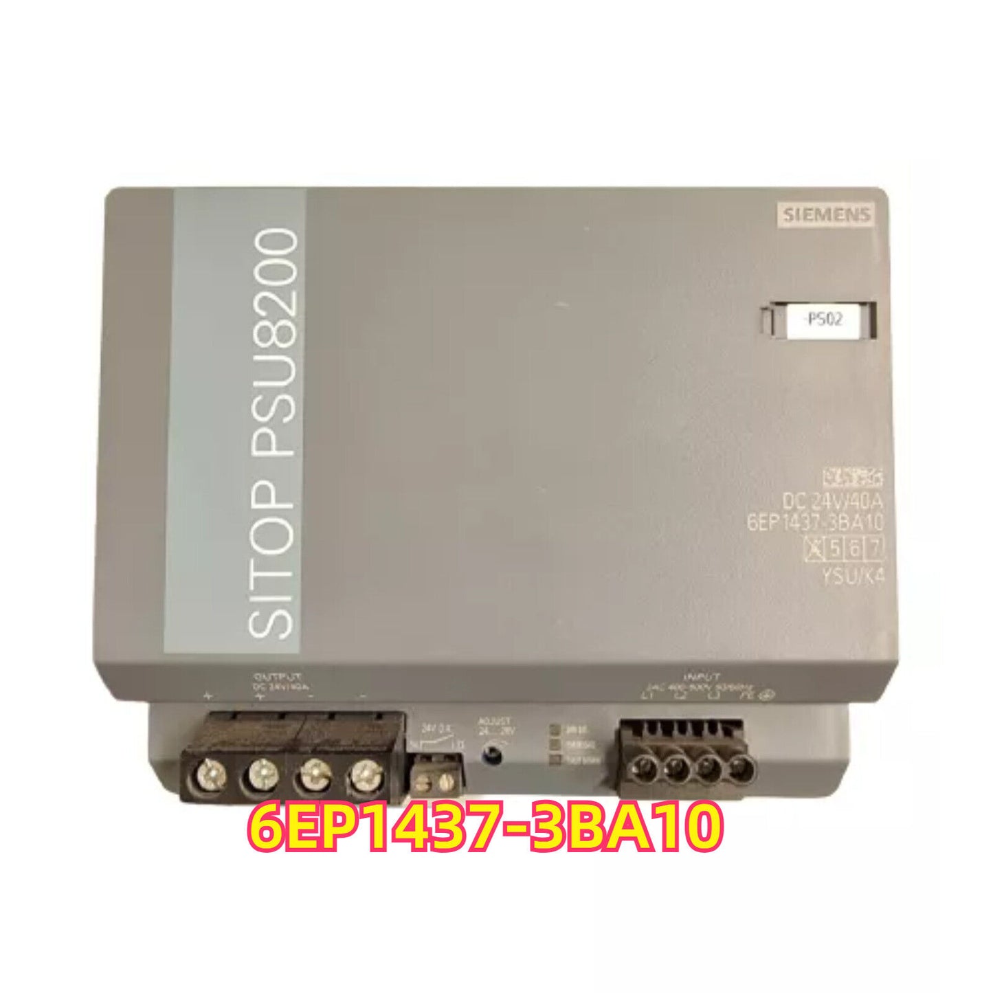 Siemens SITOP PSU8200 24V 40A Power Supply 6EP1437-3BA10, industrial automation part