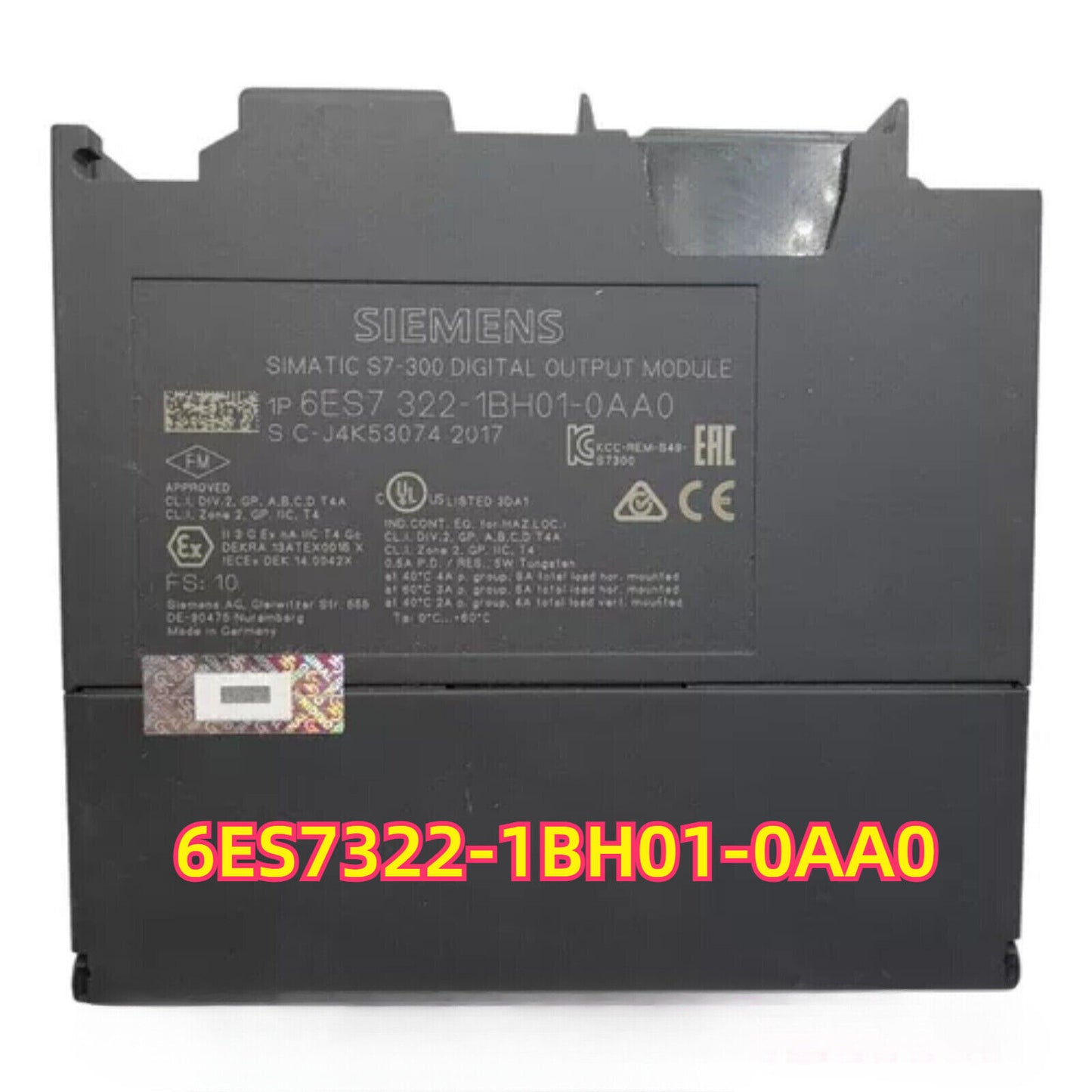 SIMATIC S7-300 digital output module 6ES7 322-1BH01-0AA0, gray industrial component