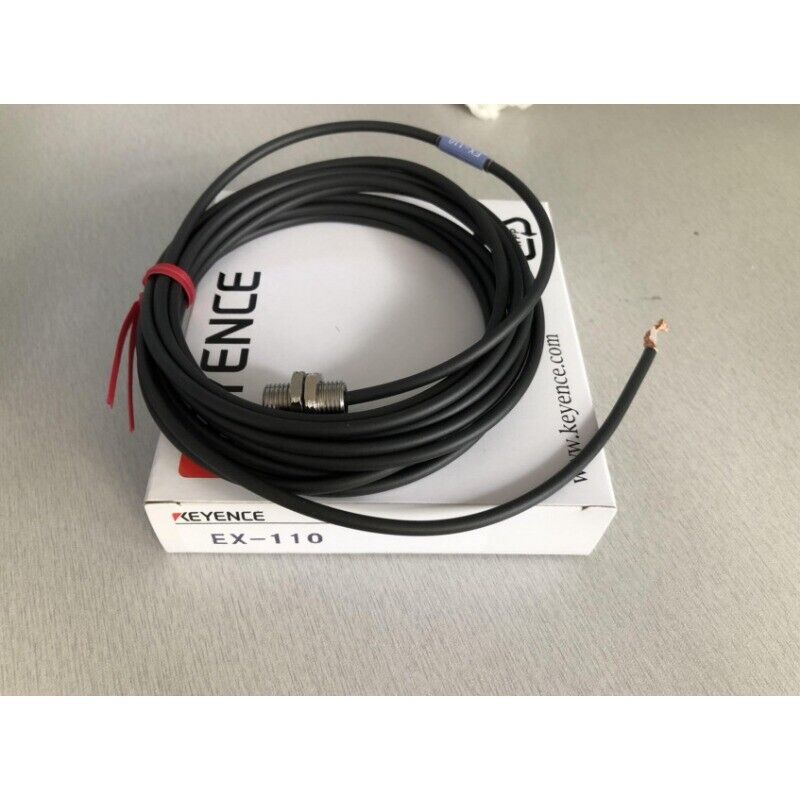 Keyence EX-110 Proximity Switch Sensor, black cable, industrial automation part