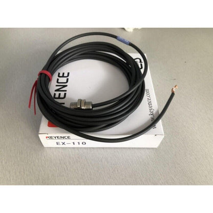 Keyence EX-110 Proximity Switch Sensor, black cable, industrial automation part