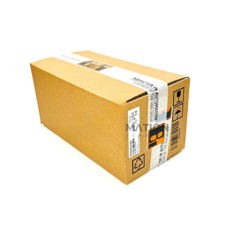 B&R X20CP3586 PLC in shipping box. Industrial automation parts from ABB Group.
