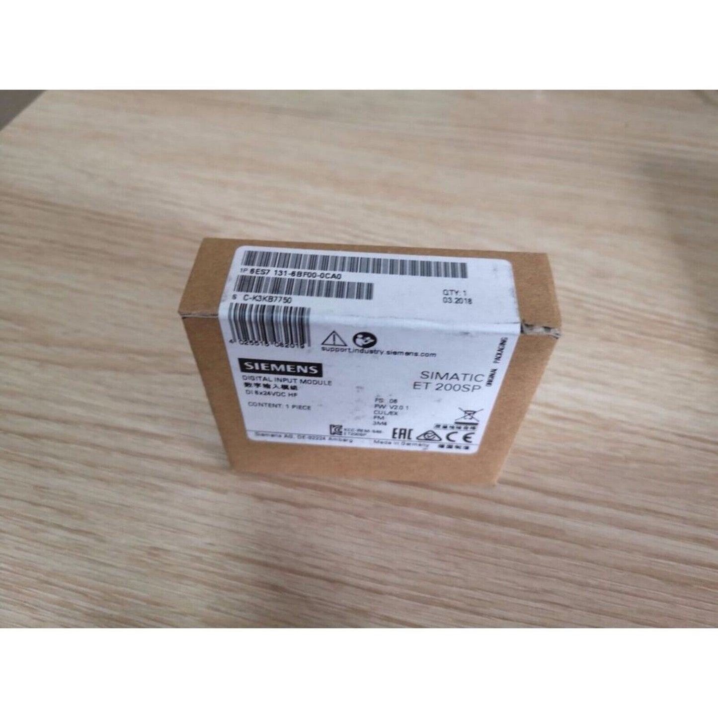 Industrial Communication | Siemens | 6ES7131-6BF00-0CA0 6ES7 131-6BF00-0CA0 ET 200SP Digital input module