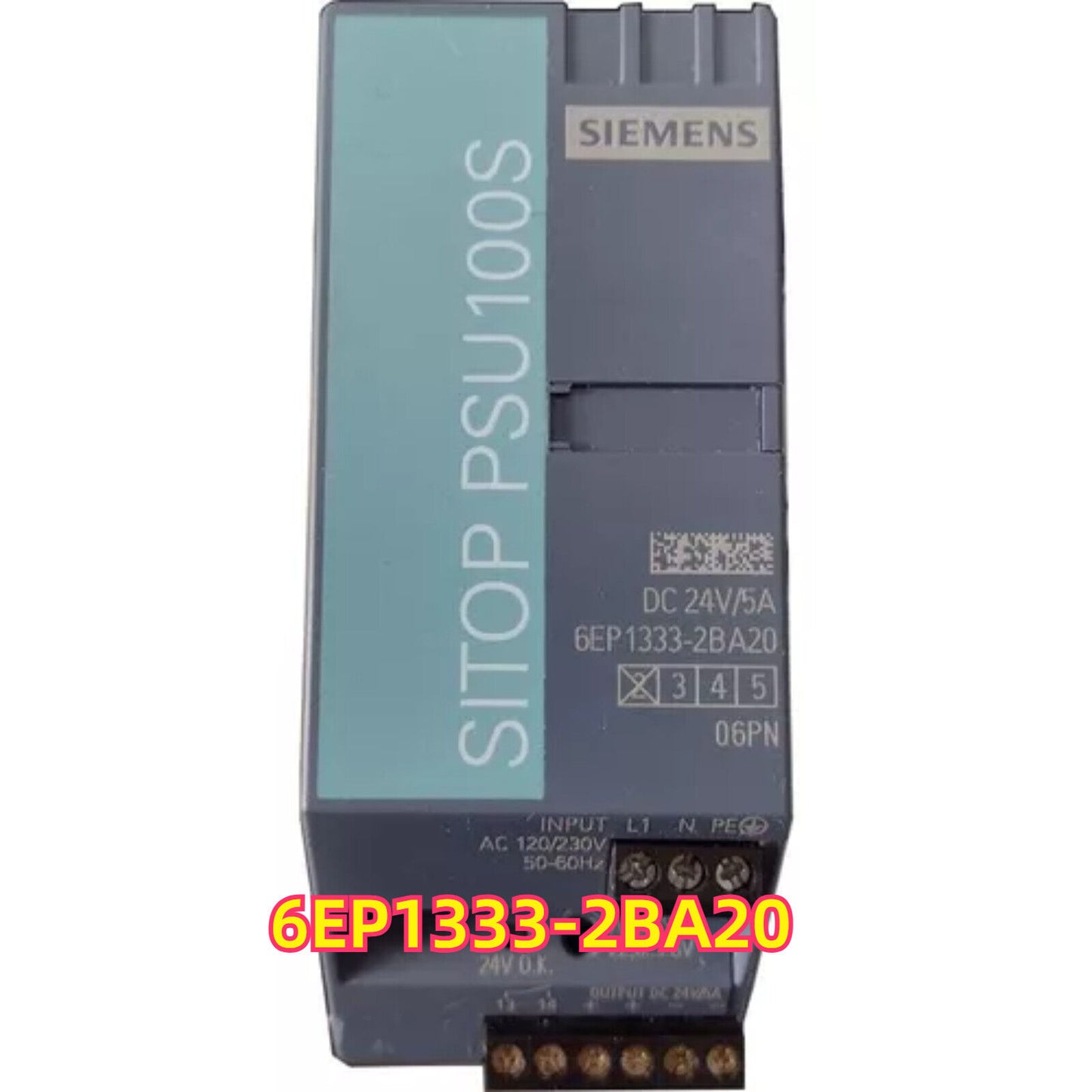 Siemens SITOP PSU100S power supply, 6EP1333-2BA20, industrial automation part