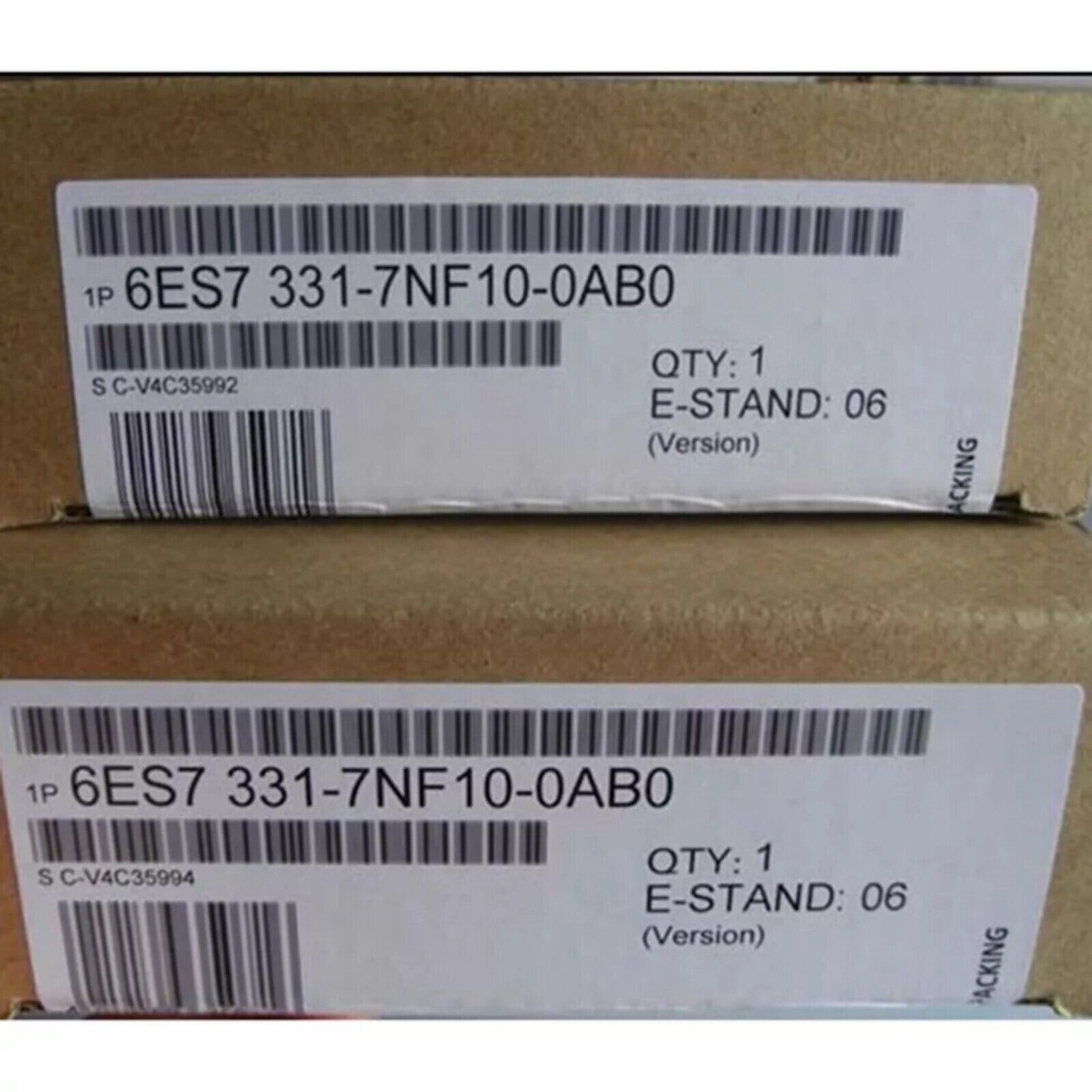 Siemens SIMATIC S7-300 Analog Input Module 6ES7331-7NF10-0AB0 packaging, showing product details.