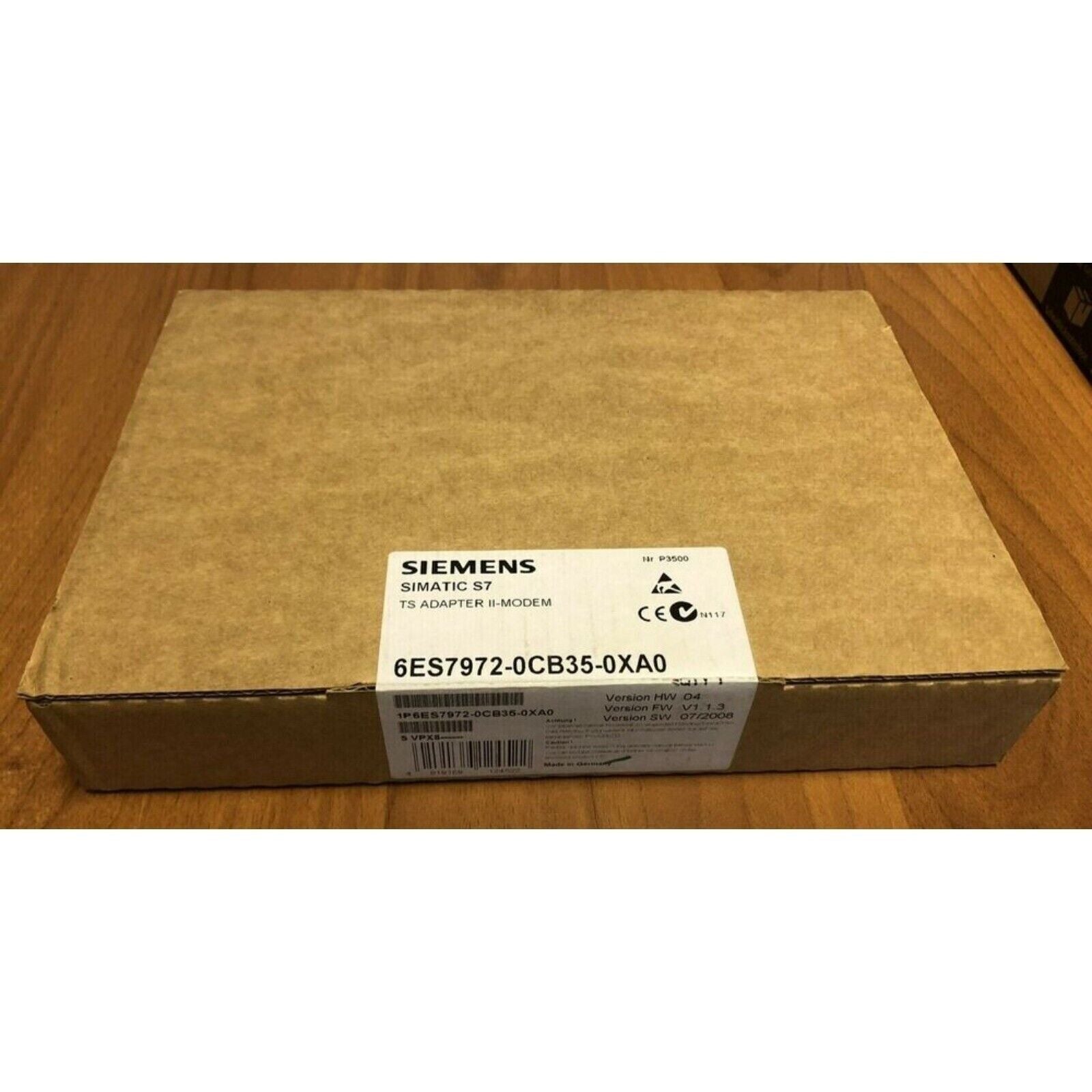 Siemens SIMATIC S7 TS Adapter II-MODEM, model 6ES7972-0CB35-0XA0, industrial automation part in cardboard box