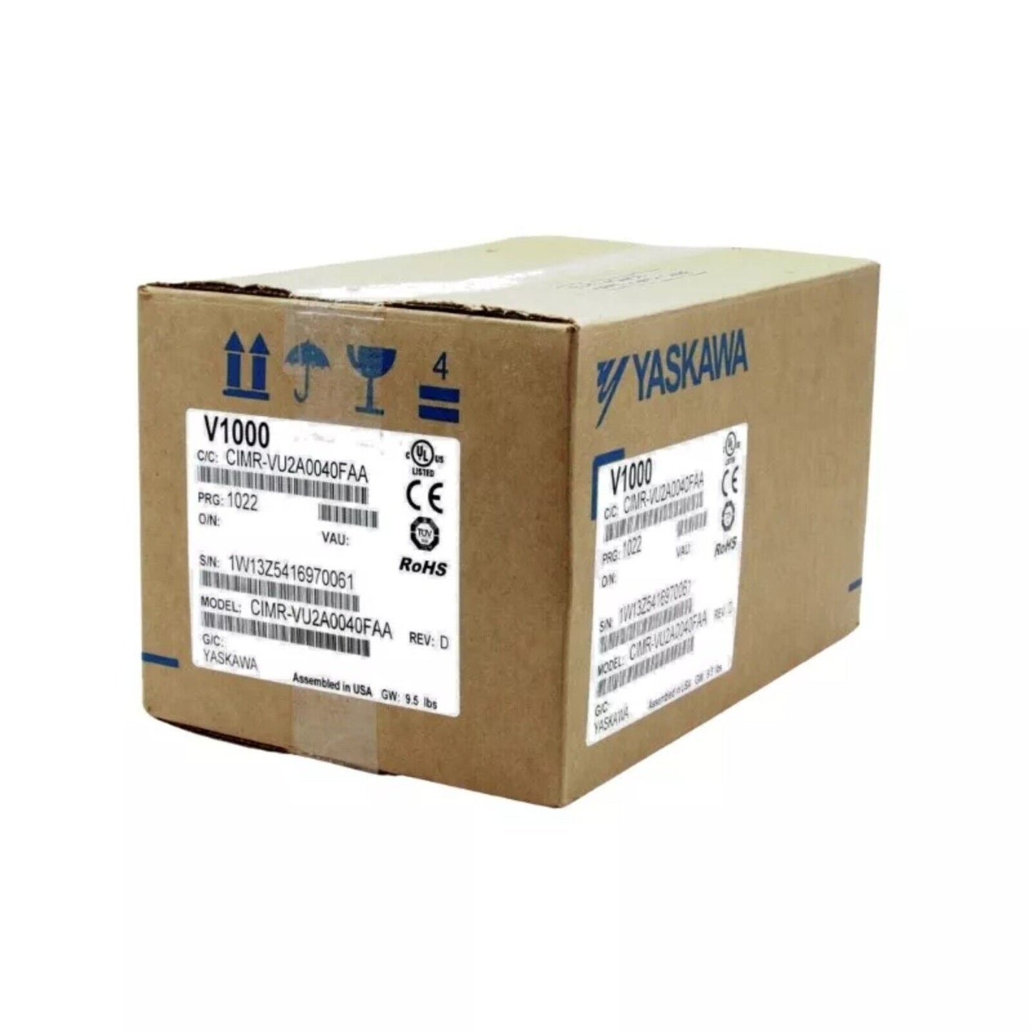 YASKAWA V1000 Series Inverter Box, CIMR-VU2A0040FAA, New