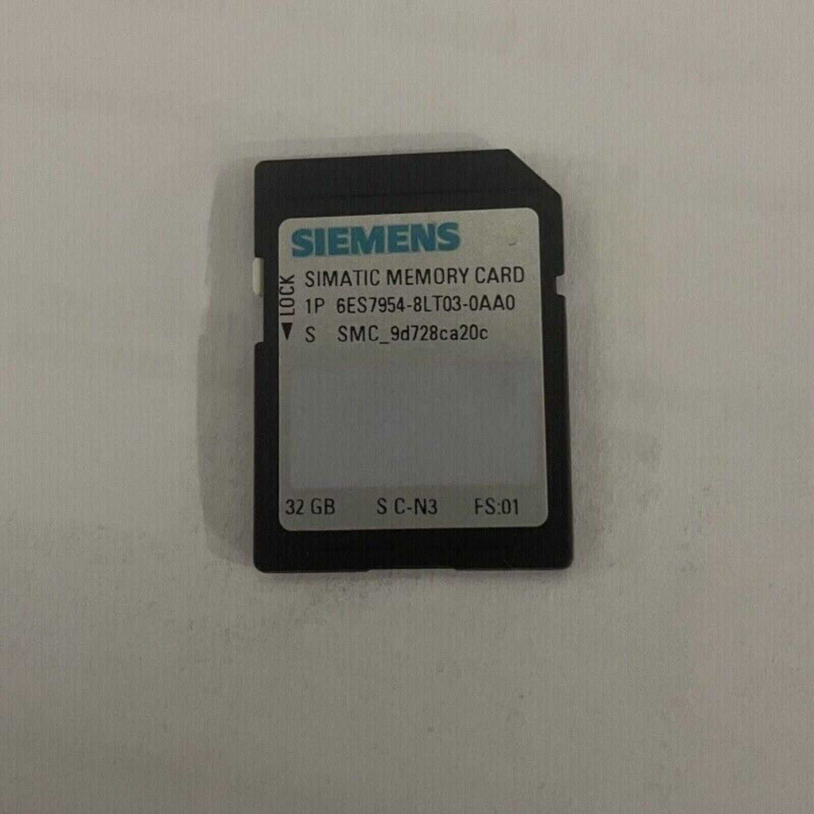 Siemens SIMATIC S7 memory card 6ES7954-8LT03-0AA0, 32GB, Industrial Automation