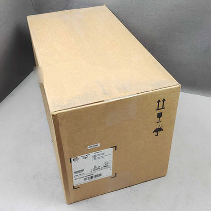 Allen-Bradley PowerFlex 70 AC Drive 20AD8P0C3AYYANC1 in cardboard box, industrial automation part.