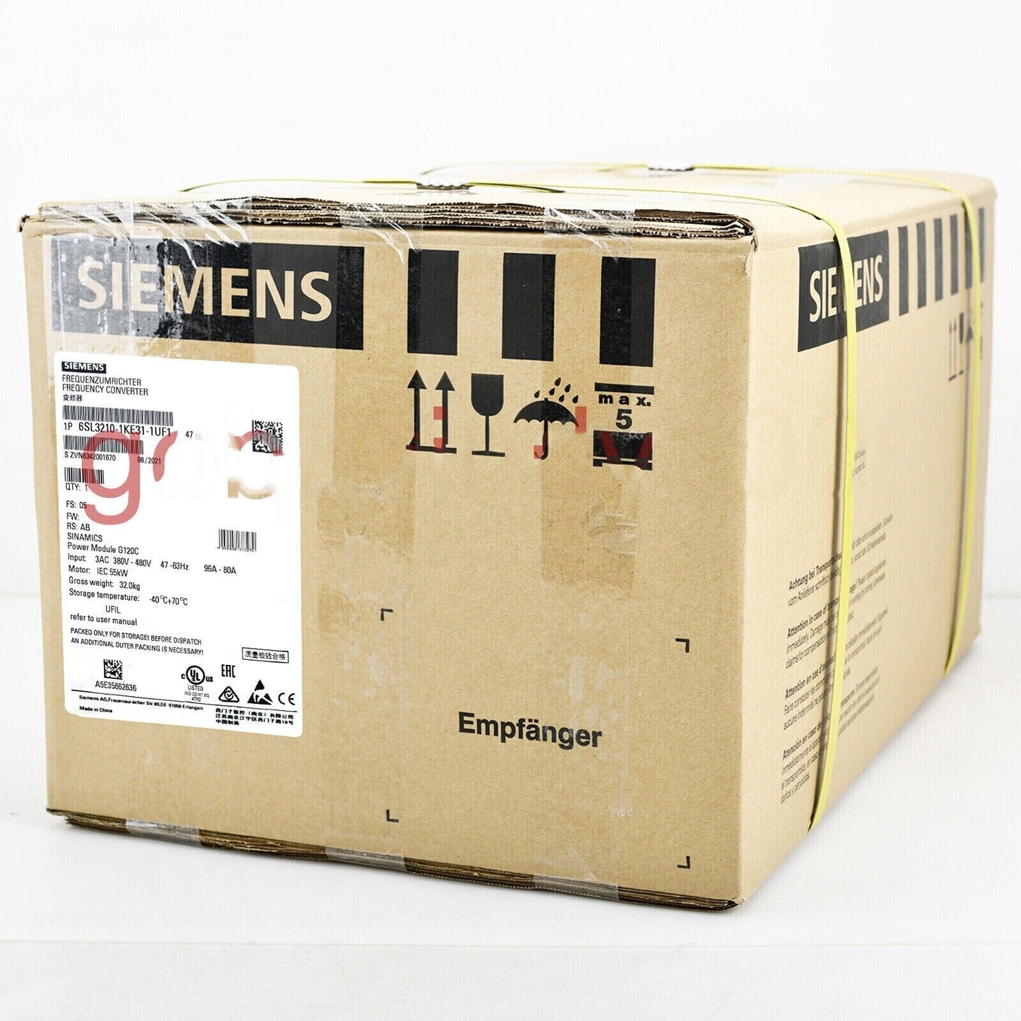 PLC | Siemens | 6SL3 210-1KE31-1UF1 6SL3210-1KE31-1UF1 SINAMICS G120C Power Module
