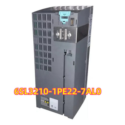Siemens SINAMICS Power Module PM240-2, Gray industrial equipment with model 6SL3210-1PE22-7AL0