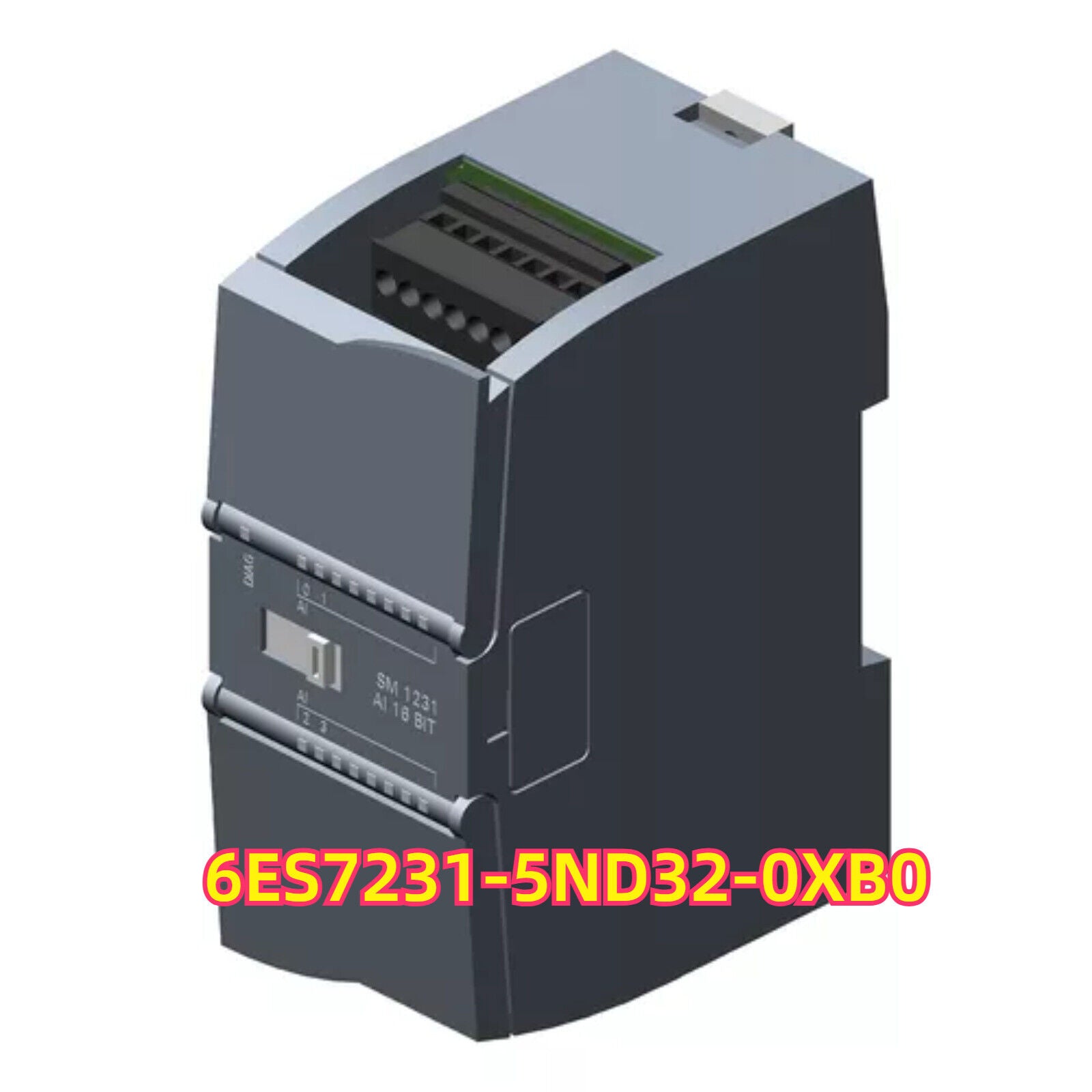 Siemens SIMATIC S7-1200 SM 1231 AI 18 Bit module, 6ES7231-5ND32-0XB0, gray industrial automation part