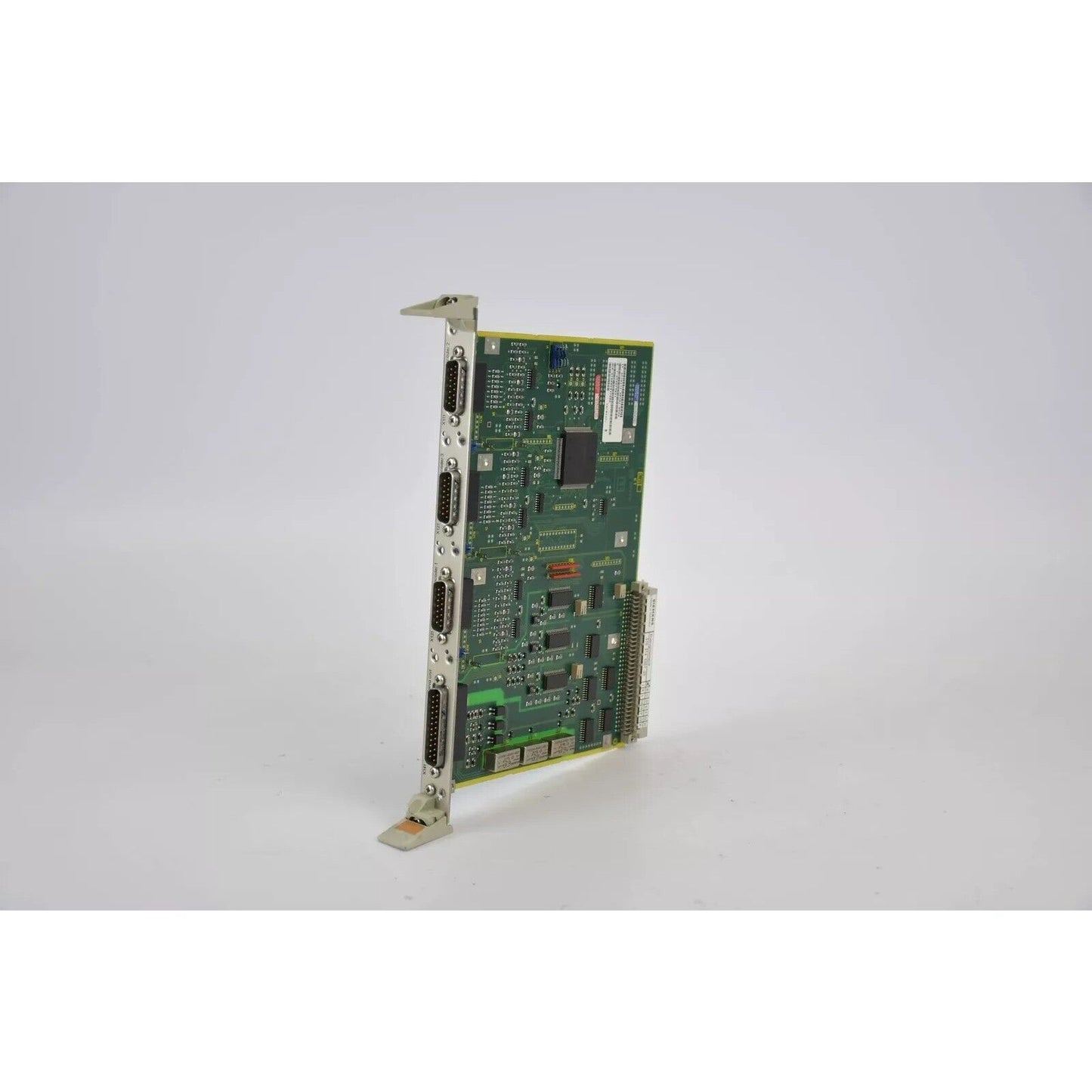 Siemens 6FC5111-0BA01-0AA0 PLC measuring circuit board, green PCB with connectors and components.