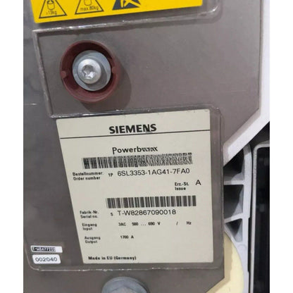 Siemens Powerblock 6SL3353-1AG41-7FA0, industrial automation part, Made in Germany