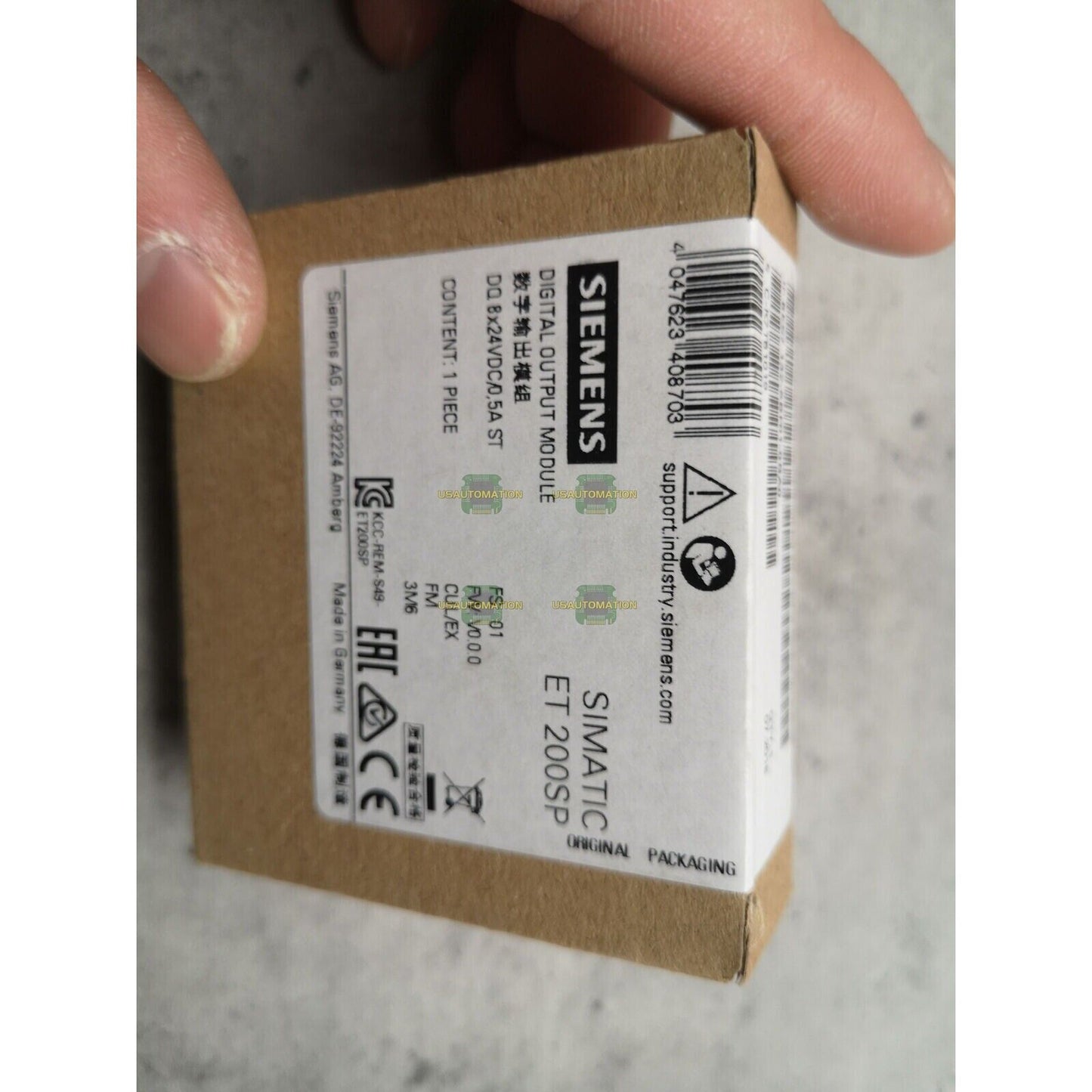 Siemens SIMATIC ET 200SP Digital Output Module in box, 8x24VDC, automation part