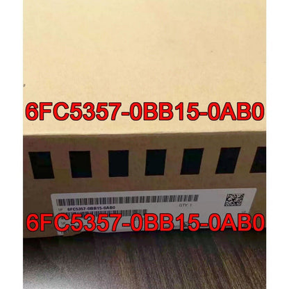 Siemens 6FC5357-0BB15-0AB0 SINUMERIK 840DDE CNC hardware product packaging, cardboard box with label and product code.