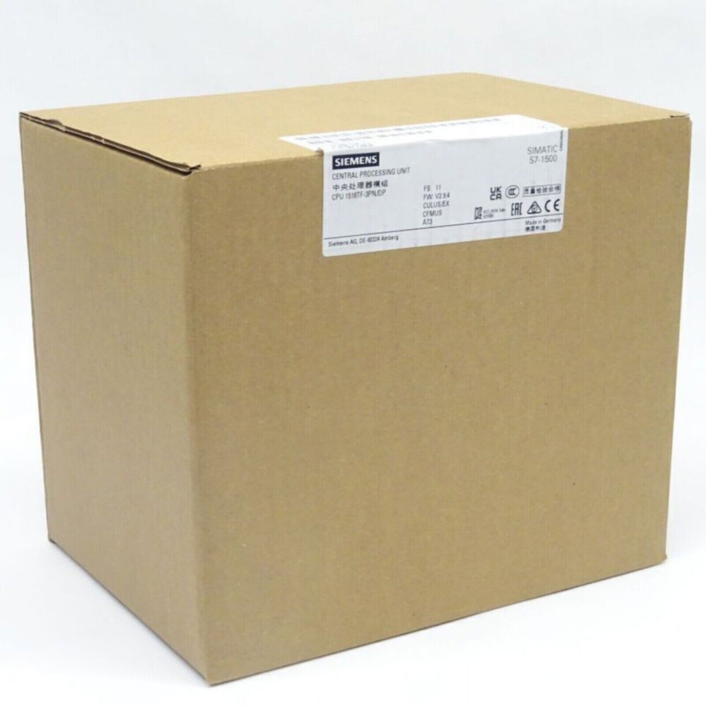 Siemens SIMATIC S7-1500 CPU in box. Industrial automation part 6ES7516-3UN00-0AB0.