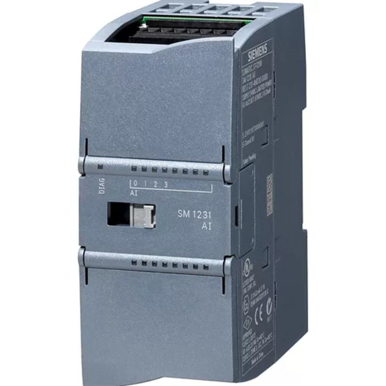Siemens SIMATIC S7-1200 SM 1231 AI Analog Input Module, Gray with SM 1231 AI Text