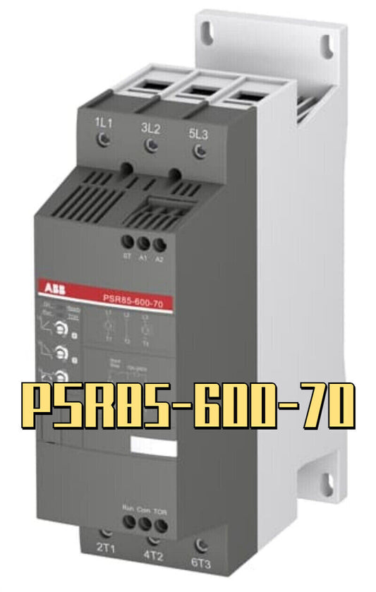 ABB PSR85-600-70 Soft Starter, gray and white industrial equipment, PLC module, Fast Shipping