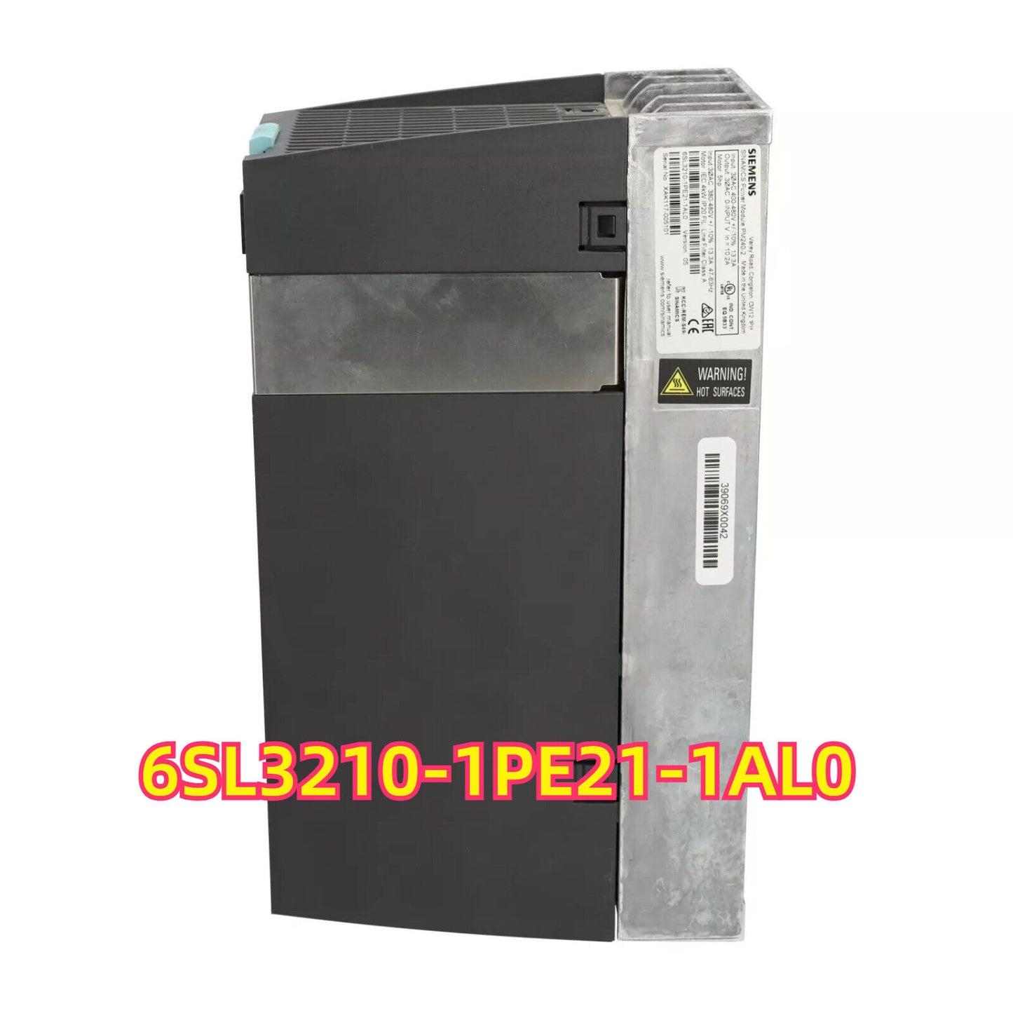 Siemens SINAMICS Power Module PM240-2, model 6SL3210-1PE21-1AL0. Industrial automation part.