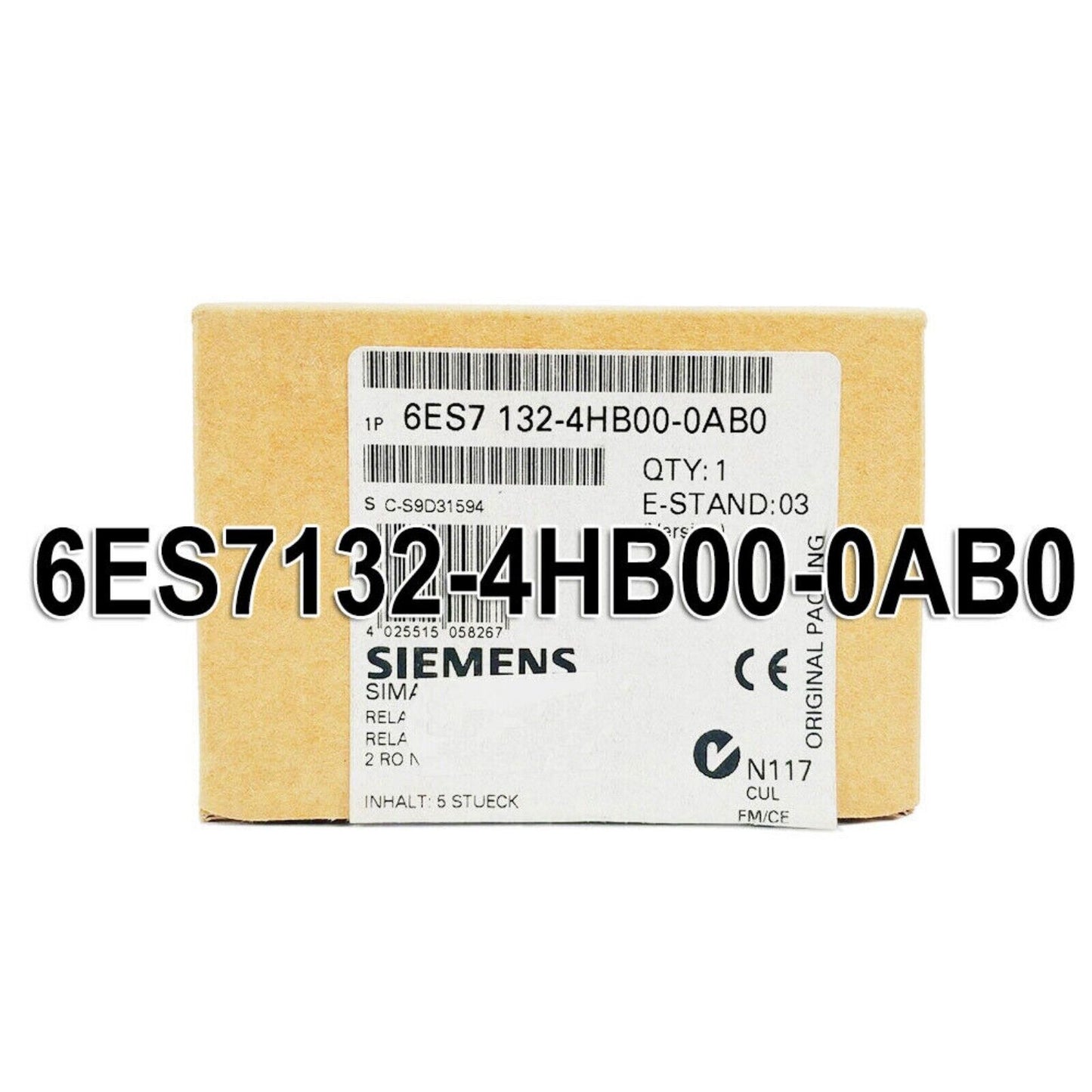 Industrial Communication | Siemens | 6ES7 132-4HB00-0AB0 6ES7132-4HB00-0AB0 SIMATIC DP MODULES FOR ET200S