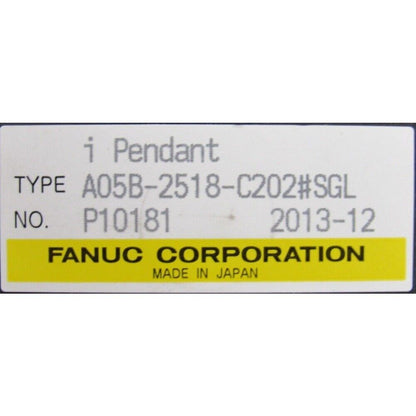 Screen | FANUC | A05B-2518-C202#SGL TEACH PENDANT GLS1 A05B2518C202SGL