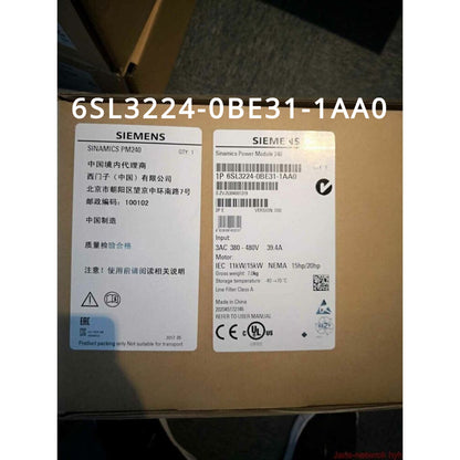 Siemens SINAMICS PM240 power module 6SL3224-0BE31-1AA0, industrial automation part,  3AC 380-480V