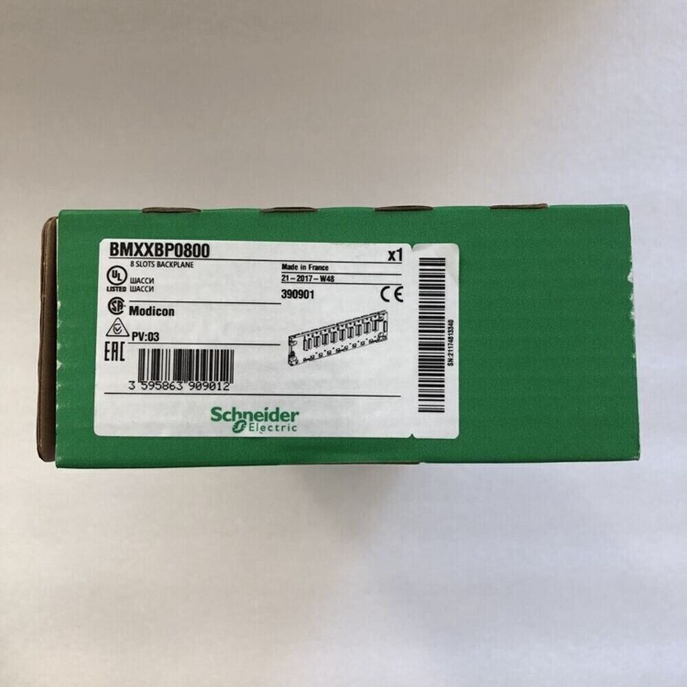 Schneider Electric BMXXBP0800 PLC module, 8 slots backplane, new in box