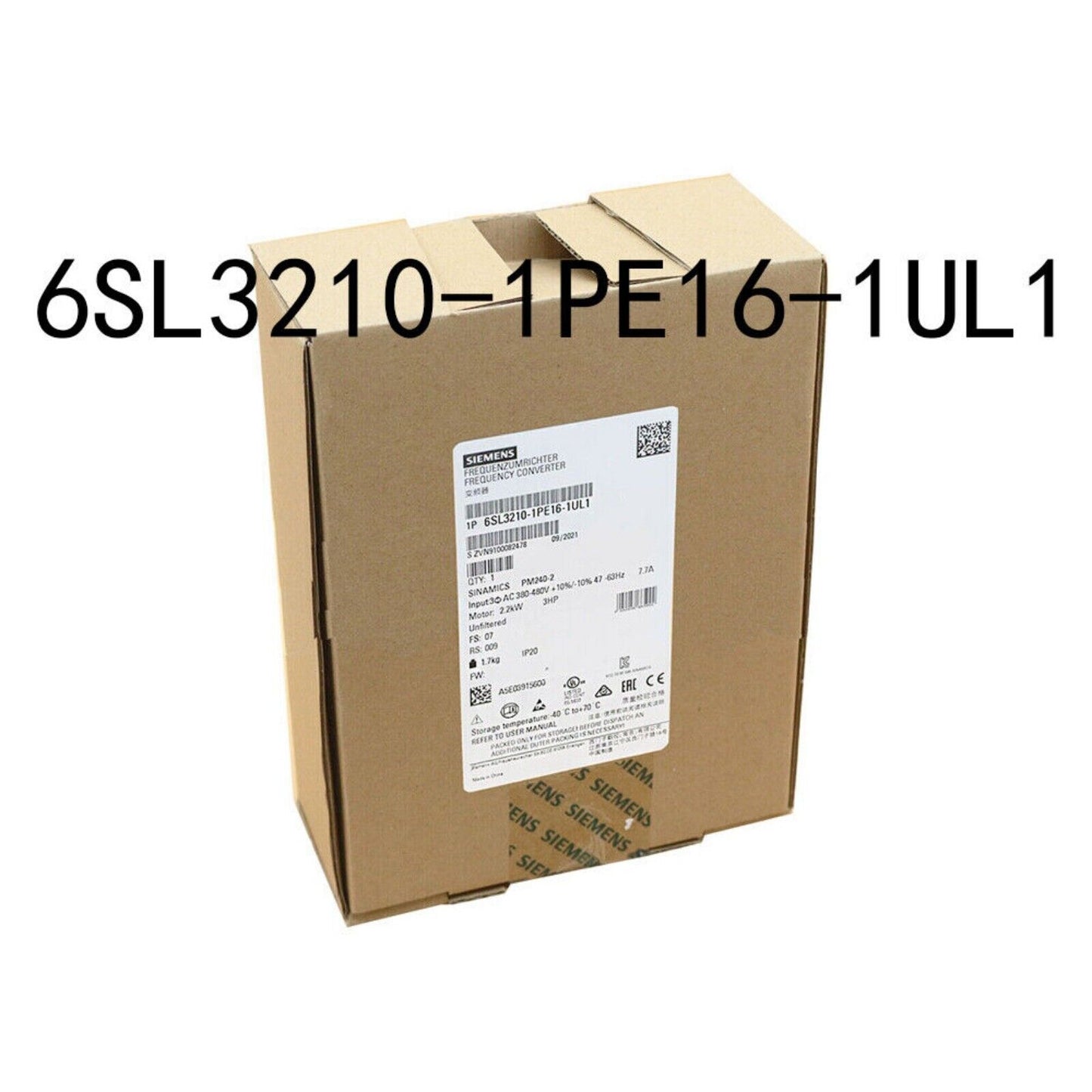 PLC | Siemens | 6SL3210-1PE16-1UL1 6SL3 210-1PE16-1UL1 SINAMICS POWER MODULE PM240-2