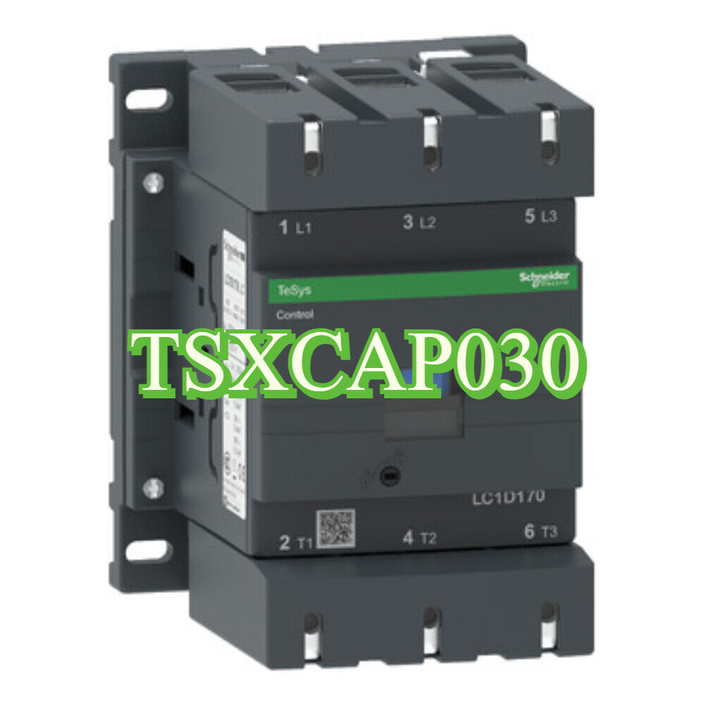 Schneider Electric TSXCAP030 connecting cable, a dark gray industrial control component.