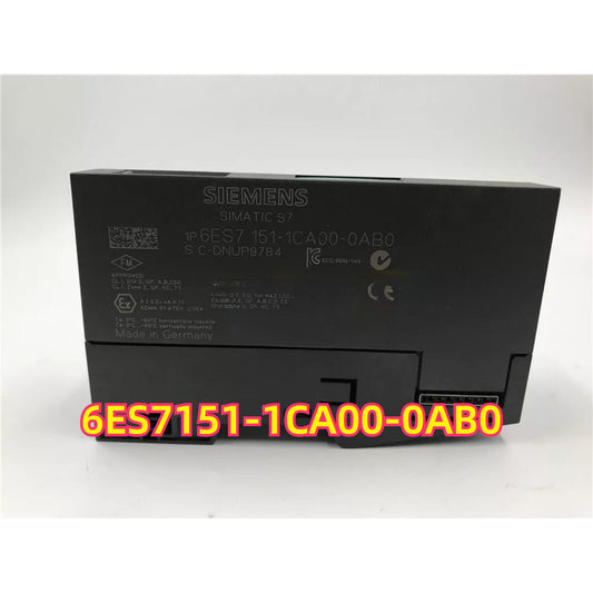 Siemens SIMATIC S7 PLC Module 6ES7151-1CA00-0AB0, industrial automation part, Made in Germany.