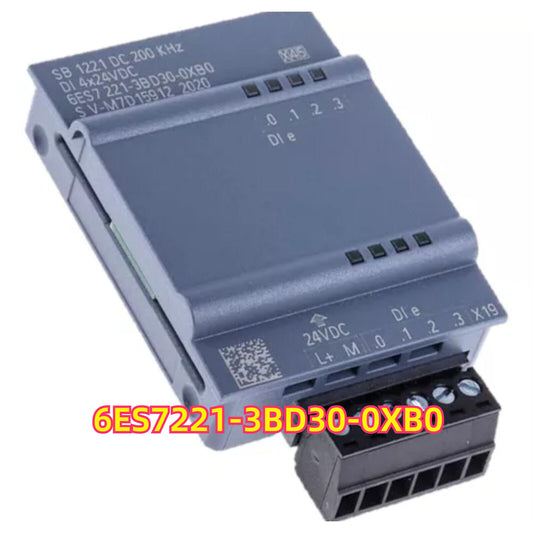 Siemens S7-1200 Digital Input Module 6ES7 221-3BD30-0XB0, gray module with black terminal block.