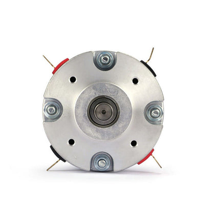 ABB Servo Motor UGTMEM-03LBB11, silver industrial automation equipment with electrical terminals, Yaskawa servo motor